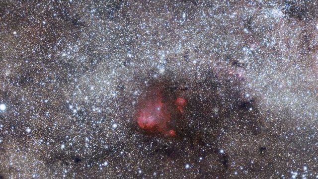 Zoom auf die Sternentstehungsregion Gum 41