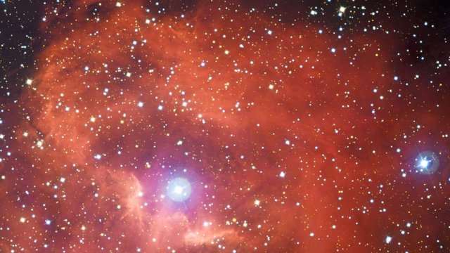 Panning across the star formation region Gum 41