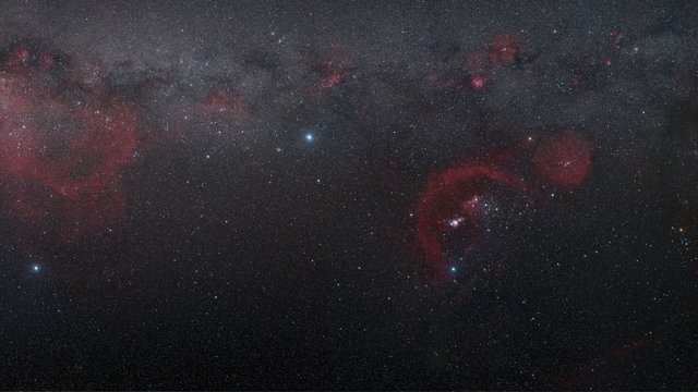 Acercándonos a la nueva imagen de VISTA de la nube molecular Orión A