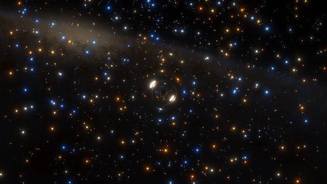 ESOcast 146 Light: Comportamento estranho de estrela revela buraco negro solitário em enxame estelar gigante