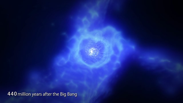 Numerická simulace vzniku hvězd v galaxii MACS1149-JD1