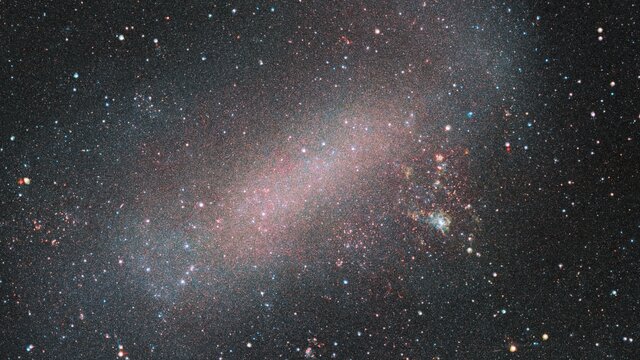 Zoomen in die Große Magellansche Wolke