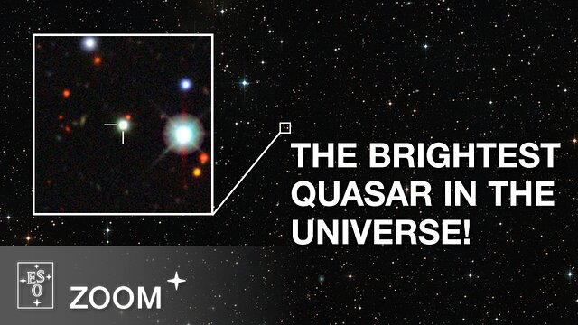 Zoom sur le quasar record J0529-4351