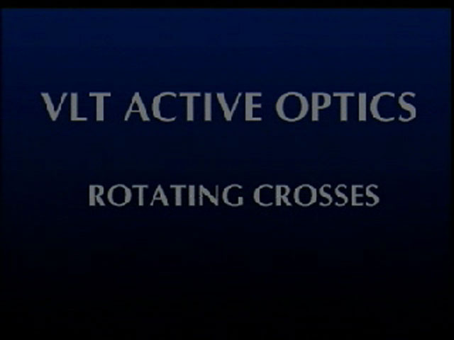 Wonders of active optics: rotating crosses