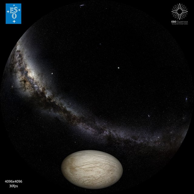 "From Earth to the Universe" — Europa and Io