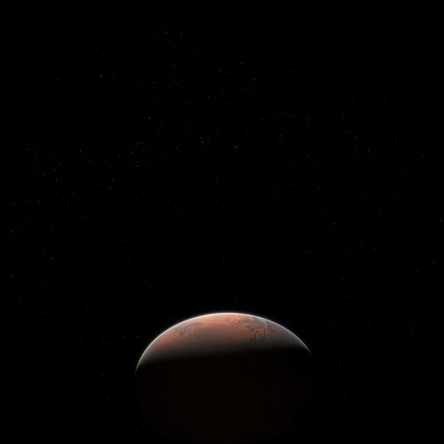 Fulldome video of Mars