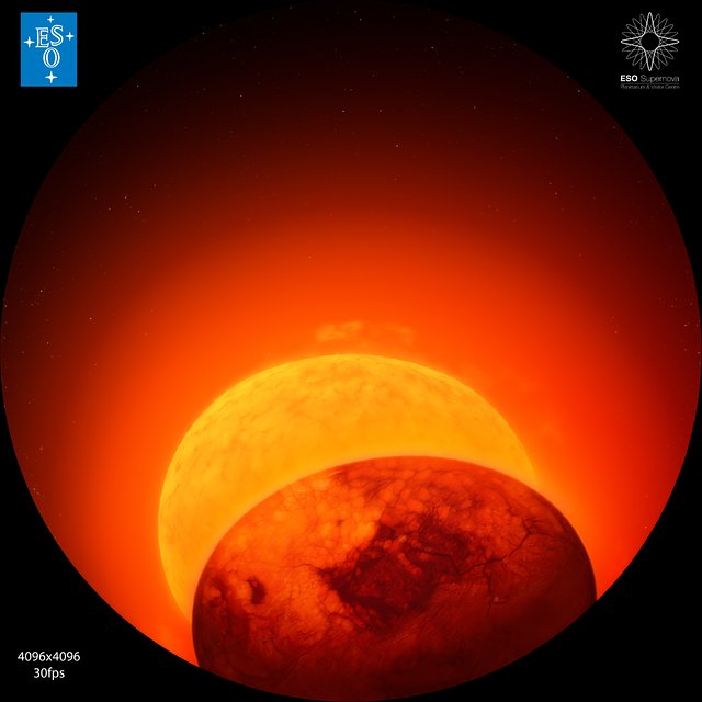 Artist's impression of the Sun becoming a Red Giant (fulldome)