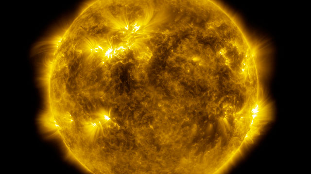 4k video of the Sun's surface activity