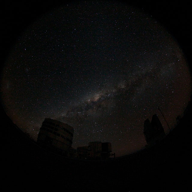 Fulldome of the Milky Way Behind the VLT