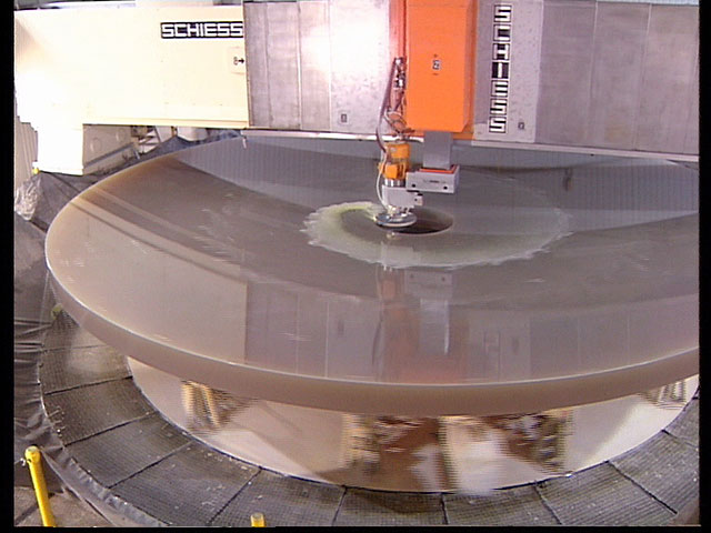 Drilling of the M1 mirror